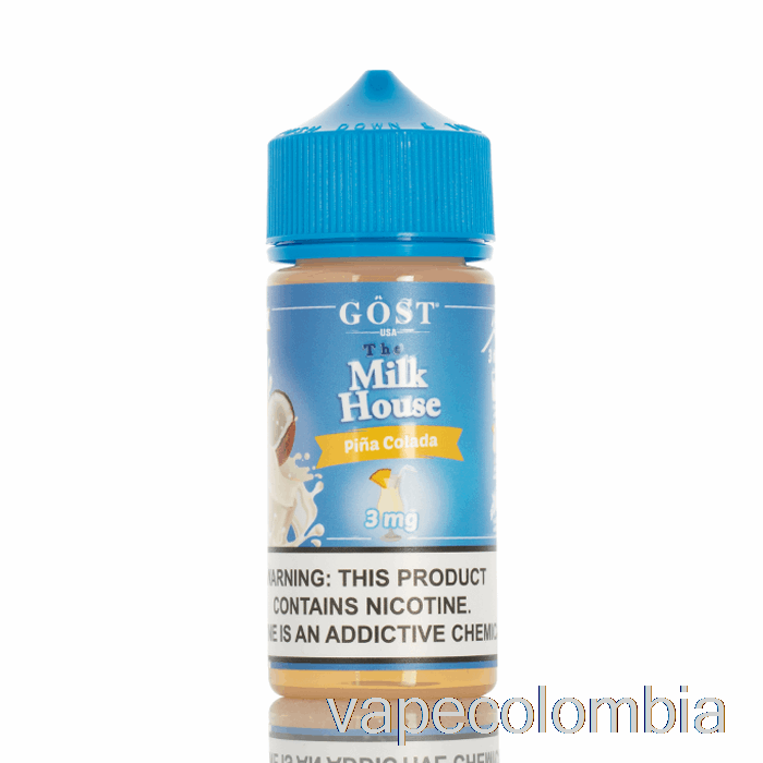 Vape Kit Completo Piña Colada - The Milk House - Gost Vapor - 100ml 0mg